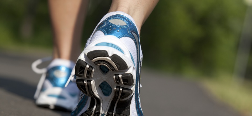 Close-up of a person's foot.